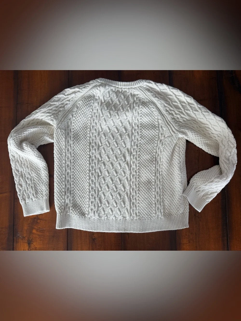 J. Crew Cream Cable Crewneck Sweater